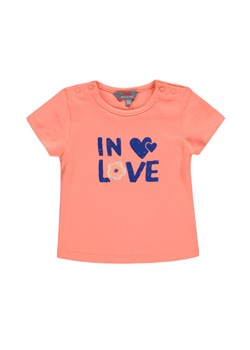 Dziewczęca bluzka z krótkim rękawem różowa ze sklepu 5.10.15 w kategorii Koszulki niemowlęce - zdjęcie 172002774