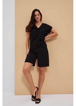 Gładkie szorty damskie czarne ze sklepu 5.10.15 w kategorii Szorty - zdjęcie 172002822