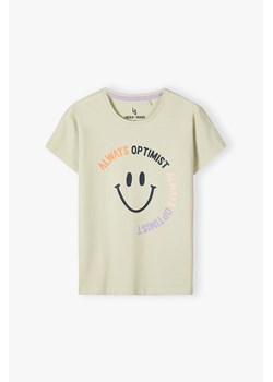Bawełniany t-shirt dla dziewczynki ze sklepu 5.10.15 w kategorii Bluzki dziewczęce - zdjęcie 172002833