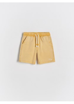 Reserved - Bawełniane szorty jogger - żółty ze sklepu Reserved w kategorii Spodenki niemowlęce - zdjęcie 172003413