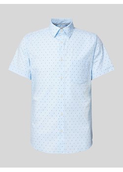 Koszula casualowa o kroju slim fit z rękawem o dł. 1/2 ze sklepu Peek&Cloppenburg  w kategorii Koszule męskie - zdjęcie 172005492
