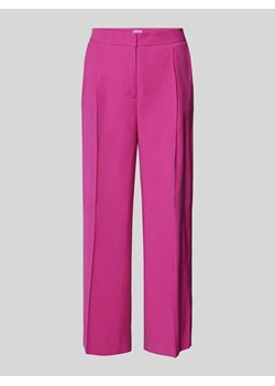 Spodnie materiałowe o kroju regular fit z kantami ze sklepu Peek&Cloppenburg  w kategorii Spodnie damskie - zdjęcie 172005513