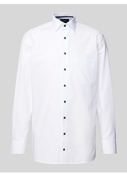 Koszula biznesowa o kroju modern fit z kieszenią na piersi model ‘Sora’ ze sklepu Peek&Cloppenburg  w kategorii Koszule męskie - zdjęcie 172005610