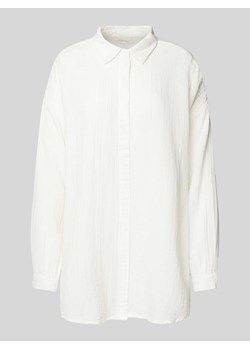 Bluzka o kroju oversized z wykładanym kołnierzem model ‘THYRA’ ze sklepu Peek&Cloppenburg  w kategorii Koszule damskie - zdjęcie 172005784