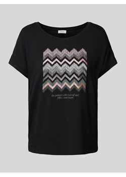 T-shirt z nadrukiem z motywem i napisem ze sklepu Peek&Cloppenburg  w kategorii Bluzki damskie - zdjęcie 172005843