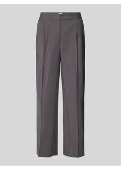 Spodnie materiałowe o kroju regular fit z kantami ze sklepu Peek&Cloppenburg  w kategorii Spodnie damskie - zdjęcie 172005870