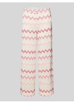 Spodnie o kroju regular fit z elastycznym pasem model ‘PALAZZO’ ze sklepu Peek&Cloppenburg  w kategorii Spodnie damskie - zdjęcie 172005921