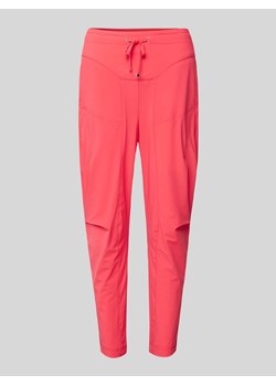 Spodnie materiałowe o kroju tapered fit z tunelem model ‘GIRA’ ze sklepu Peek&Cloppenburg  w kategorii Spodnie damskie - zdjęcie 172005930