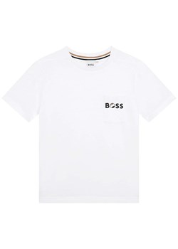 Hugo Boss Kids Koszulka w kolorze białym ze sklepu Limango Polska w kategorii T-shirty chłopięce - zdjęcie 172006601