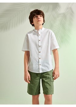 Sinsay - Koszula z lnem - biały ze sklepu Sinsay w kategorii Koszule chłopięce - zdjęcie 172007972
