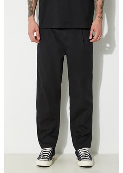 Carhartt WIP spodnie bawełniane Abbott Pant kolor czarny proste I033126.8902 ze sklepu PRM w kategorii Spodnie męskie - zdjęcie 172010100