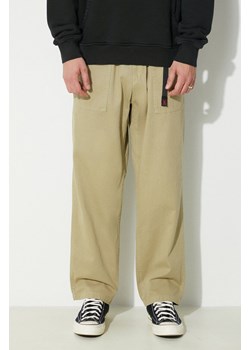 Gramicci spodnie bawełniane Loose Tapered Ridge Pant kolor zielony proste G114.OGT ze sklepu PRM w kategorii Spodnie męskie - zdjęcie 172010114