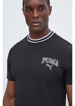 Puma t-shirt bawełniany SQUAD męski kolor czarny z nadrukiem 678968 ze sklepu ANSWEAR.com w kategorii T-shirty męskie - zdjęcie 172010454