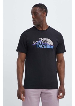 The North Face t-shirt bawełniany męski kolor czarny z nadrukiem NF0A87NTJK31 ze sklepu ANSWEAR.com w kategorii T-shirty męskie - zdjęcie 172010590