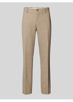 Spodnie materiałowe o kroju slim fit z tkanym wzorem model ‘OASIS’ ze sklepu Peek&Cloppenburg  w kategorii Spodnie męskie - zdjęcie 172010722