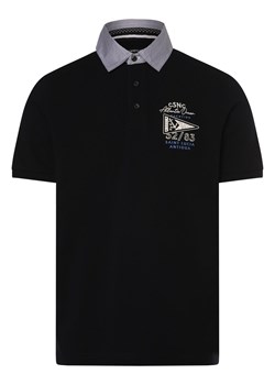 Andrew James Męska koszulka polo Mężczyźni Bawełna granatowy jednolity ze sklepu vangraaf w kategorii T-shirty męskie - zdjęcie 172011273