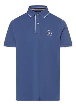 Andrew James Męska koszulka polo Mężczyźni Bawełna niebieski jednolity ze sklepu vangraaf w kategorii T-shirty męskie - zdjęcie 172011274