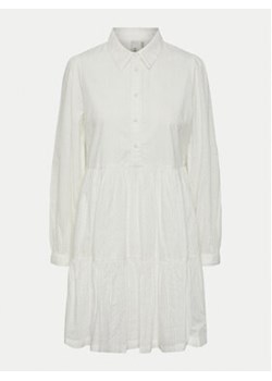 YAS Sukienka koszulowa Tia 26032815 Biały Regular Fit ze sklepu MODIVO w kategorii Sukienki - zdjęcie 172020164