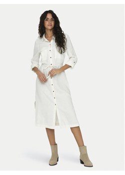 ONLY Sukienka koszulowa Caro 15278720 Biały Relaxed Fit ze sklepu MODIVO w kategorii Sukienki - zdjęcie 172020184
