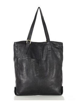 Miękka torba typu shopper z kieszeniami - MARCO MAZZINI - czarny ze sklepu Verostilo w kategorii Torby Shopper bag - zdjęcie 172021044