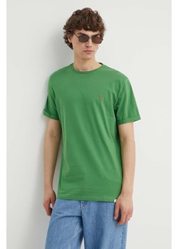 Les Deux t-shirt bawełniany kolor zielony gładki ze sklepu ANSWEAR.com w kategorii T-shirty męskie - zdjęcie 172021222