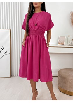 sukienka leona różowa uni ze sklepu UBRA w kategorii Sukienki - zdjęcie 172022210