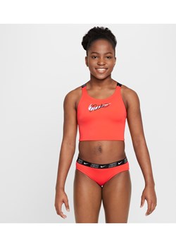 Midkini dla dużych dzieci (dziewcząt) z ramiączkami krzyżowanymi na plecach Nike Swim - Czerwony ze sklepu Nike poland w kategorii Stroje kąpielowe - zdjęcie 172023832