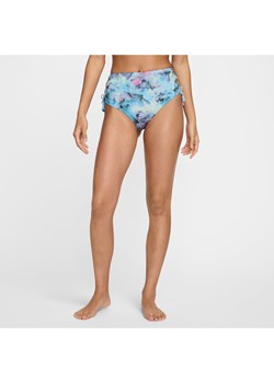 Damski dół od bikini z wiązaniem Nike Swim - Niebieski ze sklepu Nike poland w kategorii Stroje kąpielowe - zdjęcie 172023841