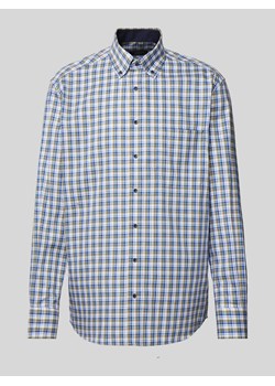 Koszula biznesowa o kroju comfort fit w kratę ze sklepu Peek&Cloppenburg  w kategorii Koszule męskie - zdjęcie 172023892