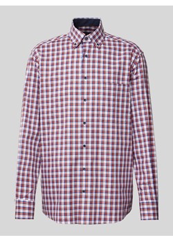 Koszula biznesowa o kroju comfort fit w kratę ze sklepu Peek&Cloppenburg  w kategorii Koszule męskie - zdjęcie 172024100