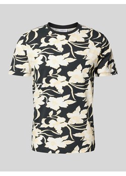 T-shirt ze wzorem na całej powierzchni model ‘desert flower’ ze sklepu Peek&Cloppenburg  w kategorii T-shirty męskie - zdjęcie 172024304