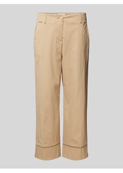 Spodnie w jednolitym kolorze ze sklepu Peek&Cloppenburg  w kategorii Spodnie damskie - zdjęcie 172024320