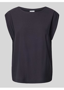 T-shirt w jednolitym kolorze z okrągłym dekoltem ze sklepu Peek&Cloppenburg  w kategorii Bluzki damskie - zdjęcie 172024534