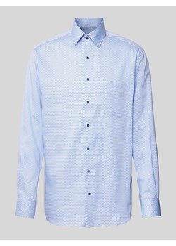 Koszula biznesowa o kroju modern fit ze wzorem na całej powierzchni ze sklepu Peek&Cloppenburg  w kategorii Koszule męskie - zdjęcie 172024611