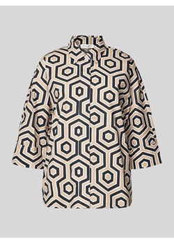 Bluzka koszulowa z wzorem na całej powierzchni ze sklepu Peek&Cloppenburg  w kategorii Koszule damskie - zdjęcie 172024643
