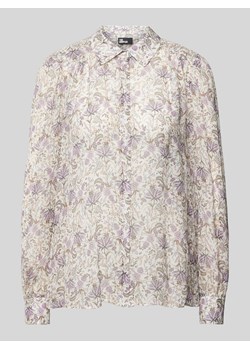 Bluzka z kwiatowym nadrukiem na całej powierzchni ze sklepu Peek&Cloppenburg  w kategorii Koszule damskie - zdjęcie 172024670
