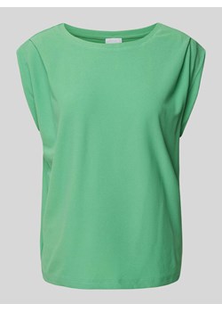 T-shirt w jednolitym kolorze z okrągłym dekoltem ze sklepu Peek&Cloppenburg  w kategorii Bluzki damskie - zdjęcie 172024782