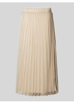 Spódnica midi z plisami i elastycznym pasem ze sklepu Peek&Cloppenburg  w kategorii Spódnice - zdjęcie 172024853