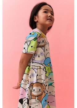 H & M - Dżersejowa sukienka z nadrukiem - Beżowy ze sklepu H&M w kategorii Sukienki dziewczęce - zdjęcie 172025111