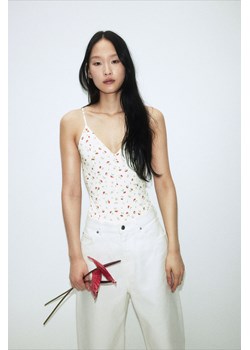 H & M - Body thong z guzikami - Biały ze sklepu H&M w kategorii Bluzki damskie - zdjęcie 172025142