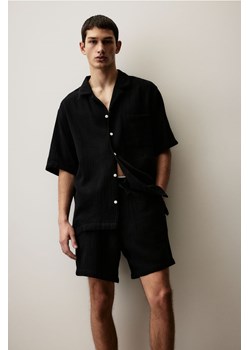 H & M - Piżama z koszulą i szortami - Czarny ze sklepu H&M w kategorii Piżamy męskie - zdjęcie 172025151