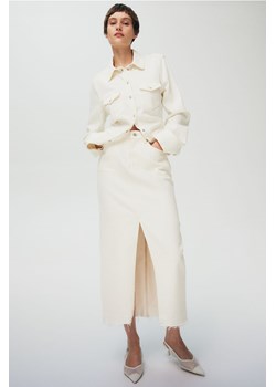 H & M - Spódnica dżinsowa - Biały ze sklepu H&M w kategorii Spódnice - zdjęcie 172025183
