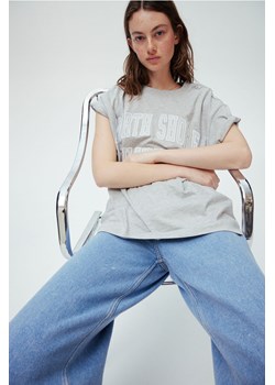 H & M - T-shirt oversize z nadrukiem - Szary ze sklepu H&M w kategorii Bluzki damskie - zdjęcie 172025264