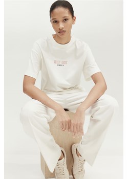 H & M - Długi T-shirt z nadrukiem - Biały ze sklepu H&M w kategorii Bluzki damskie - zdjęcie 172025310