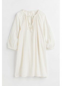 H & M - Sukienka z baloniastym rękawem - Biały ze sklepu H&M w kategorii Sukienki - zdjęcie 172025321
