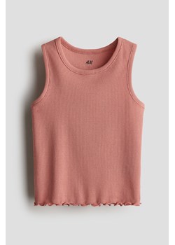 H & M - Koszulka w prążki - Pomarańczowy ze sklepu H&M w kategorii Bluzki dziewczęce - zdjęcie 172025373
