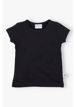 T-shirt dziewczęcy z krótkim rękawem - czarny - I Love Colors ze sklepu 5.10.15 w kategorii Bluzki dziewczęce - zdjęcie 172027751