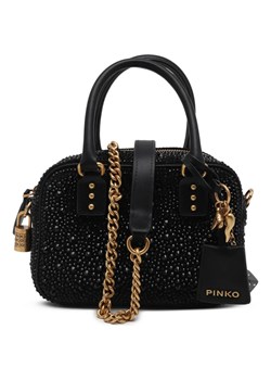Pinko Skórzane torebka na ramię BOWLING BAG MINI CROSTA FULL ze sklepu Gomez Fashion Store w kategorii Kopertówki - zdjęcie 172027880