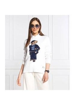POLO RALPH LAUREN Sweter | Regular Fit | z dodatkiem lnu ze sklepu Gomez Fashion Store w kategorii Swetry damskie - zdjęcie 172028023
