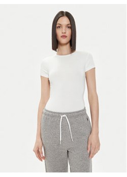 Gina Tricot T-Shirt 21287 Biały Slim Fit ze sklepu MODIVO w kategorii Bluzki damskie - zdjęcie 172029000